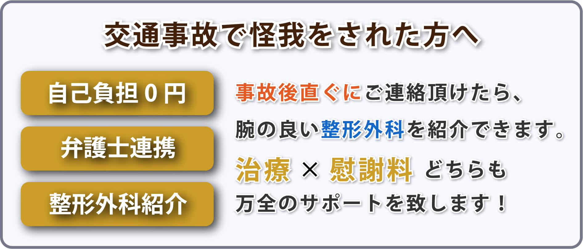 reset整骨院の交通事故対応